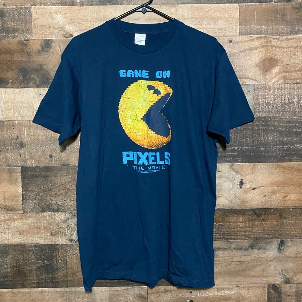 Pixels Movie Promo T-Shirt 2015 T-Shirt Size Large